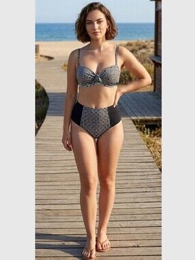 BIKINI VILLAGE CAPTIVA Polka Dot Gingham Bikini Set
